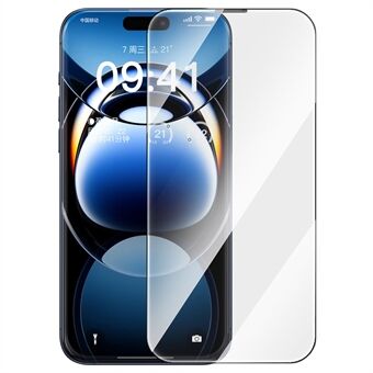 BASEUS Corning-serien for iPhone 16 Pro HD Full Screen Protector Corning Gorilla Glass Film (med støvfilter)