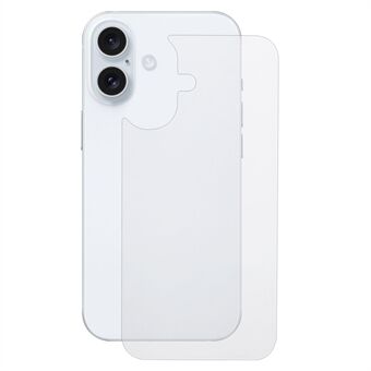 For iPhone 16 HD Klart Herdet Glass Bakfilm 2.5D Buekant 9H Hardhet Anti-Ripe Bakbeskytter