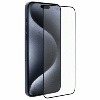 KZDOO For iPhone 16 Pro Max AG Matt Skjermbeskytter Anti-fingeravtrykk Herdet Glass Film Anti-refleks Full Lim Silketrykk