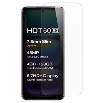 For Infinix Hot 50 5G Skjermbeskytter 0,3mm Ultra-Klart Herdet Glassfilm