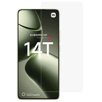 AMORUS For Xiaomi 14T / Xiaomi 14T Pro Herdet Glass Baksideskjerm HD Klar 2.5D Buekant 9H Hardhet Ripebestandig Bakbeskytter