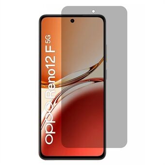 For Oppo Reno12 F 5G Anti-spion Herdet Glass Skjermbeskytter Full Dekning Ripebestandig Film