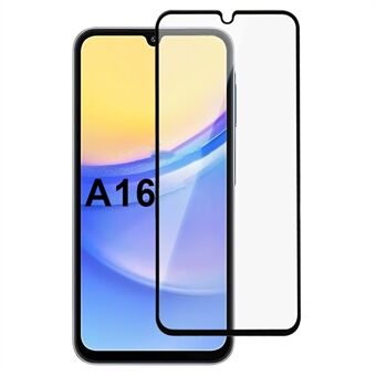 For Samsung Galaxy A16 5G / A16 4G Høy Aluminium-Silisium Glasskjermbeskytter 2.5D Silketrykk