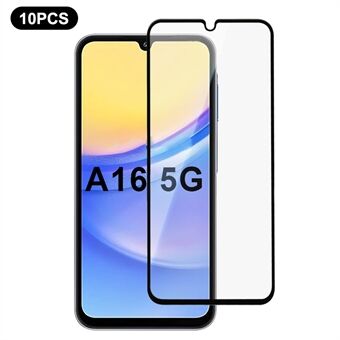 10 stk For Samsung Galaxy A16 5G Skjermbeskytter Silketrykk Kant Full Lim Komplett Dekning