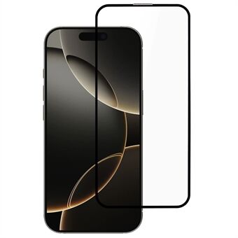 For iPhone 16 Pro Max Herdet glass Fullskjermbeskytter 9H hardhet