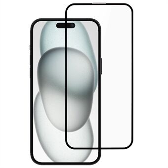 For iPhone 16 Plus Herdet Glass Full Skjermbeskytter 9H Hardhet