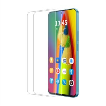 For Honor X7c 4G / 200 Smart 5G ENKAY HAT 2 stk PRINCE Skjermbeskytter 9H Hardhet Høy Aluminium-Silikon Glassfilm - Transparent