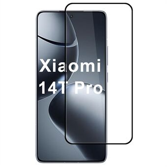 For Xiaomi 14T / 14T Pro Høyaluminium-silisiumskjermbeskytter i glass 2.5D silketrykk