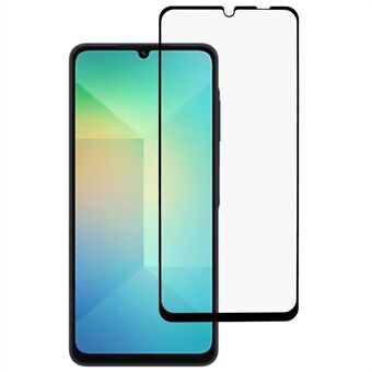 For Samsung Galaxy A06 Skjermbeskytter 9D Side Lim Heldekkende Herdet Glassfilm