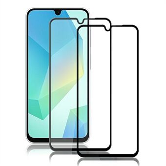 AMORUS 2 stk For Samsung Galaxy A16 5G / A16 4G Skjermbeskytter Uknuselig Silketrykk Herdet Glassfilm - Svart