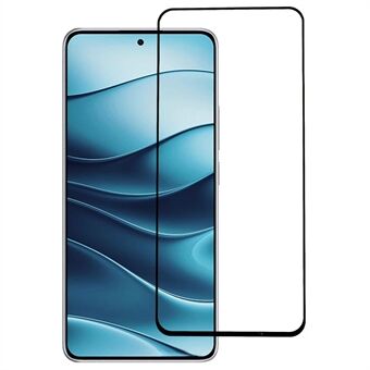 For Xiaomi Redmi Note 14 5G Herdeglass Skjermbeskytter Full Lim Silketrykk Film