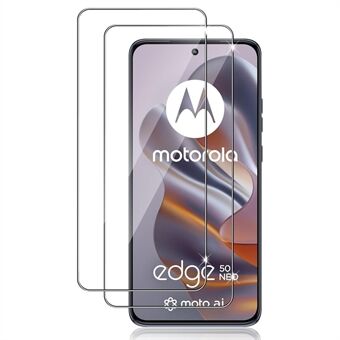 2 stk For Motorola Edge 50 Neo 5G HD Klar Skjermbeskytter Anti-Explosjon 2.5D Buekant Herdet Glass Skjermfilm