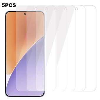 5 stk til Xiaomi 15 Skjermbeskytter 0,3 mm 2,5D Herdet Glass Klar Film