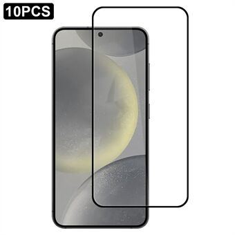 10 stk For Samsung Galaxy S25+ Høy aluminium-silikonglassfilm Full lim (Fingeravtrykksopplåsing)