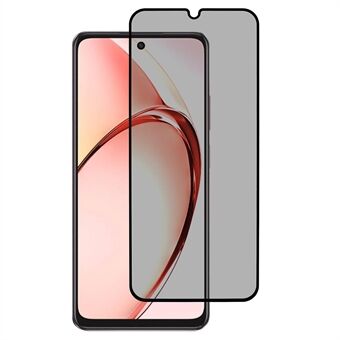 For Oppo A3x 5G Anti-Peep Full Dekker Skjermbeskytter Silketrykk Herdet Glassfilm