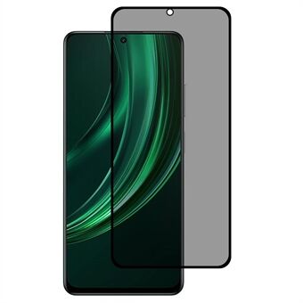 For Realme 13+ 5G Anti-Peep Fullstendig Dekkende Skjermbeskytter Silketrykk Herdet Glassfilm