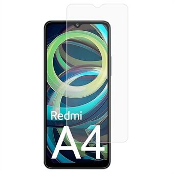 For Xiaomi Redmi A4 5G Høy aluminium-silikon glass skjermbeskytter 2.5D buekant