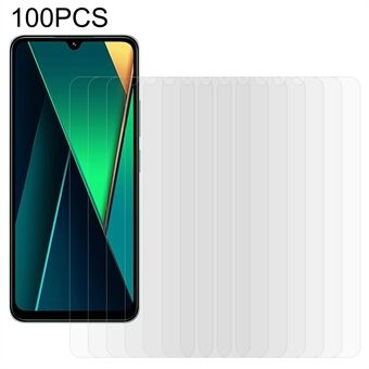 100 stk For Xiaomi Poco C75 4G / Redmi A3 Pro 4G / 14C 4G / 14R 5G Skjermbeskytter Anti-ripe Herdet Glassfilm