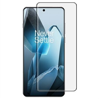 RURIHAI For OnePlus 13 Høy Aluminium-Silisium Glass Skjermbeskytter for Telefon 3D Buet Side Limfilm