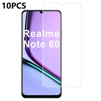 10 stk / pakke for Realme Note 60 skjermbeskytter høy gjennomsiktighet beskyttelsesfilm