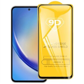 For Samsung Galaxy A36 5G Skjermbeskytter 9D Side Lim Full Dekning Herdet Glassfilm