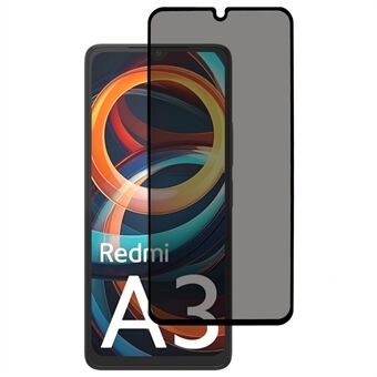 For Xiaomi Redmi A4 5G / A3 Pro 4G Anti-Peep Full Covering Skjermbeskytter Silketrykk Herdet Glass Film