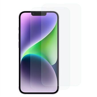 2 STK For iPhone 14 Plus / 13 Pro Max 6,7 tommer 2,5D Big Arc Edge Anti- Scratch skjermbeskytter Sensitiv berøring høy aluminium-silikon glass herdet glass film