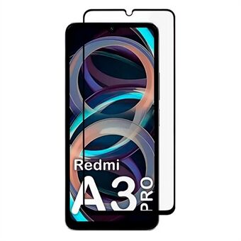 For Xiaomi Redmi A3 Pro 4G Herdet Glass Full Skjermbeskytter 9H Hardhet