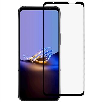 RURIHAI for Asus ROG Phone 6D Ultimate 5G Full Glue Full Screen Protector 2,5D 0,26 mm Splintsikker høy aluminium-silisiumglass Sekundær herdefilm