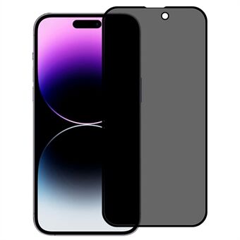 For iPhone 14 Pro Max 180 graders anti Spy herdet glassfilm Anti Scratch full lim matt fullskjermbeskytter