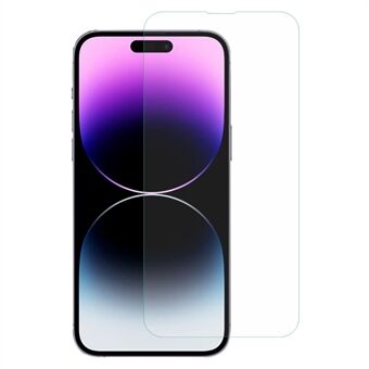 RURIHAI For iPhone 14 Pro 0,1 mm Ultratynn herdet glass skjermbeskytter Ultra klar anti- Scratch beskyttelsesfilm