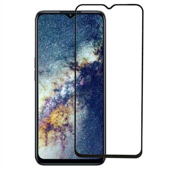 RURIHAI for Samsung Galaxy A04e 4G 2.5D Arc Edge Full Lim Anti- Scratch Høy Aluminium-silisium Glass Film 0,26 mm 9H Hardhet Sekundær Herding Full Screen Protector