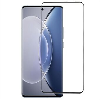 For vivo X90 5G HD 3D buet skjermbeskytter, heldekkende antieksplosjonssidelim herdet glass beskyttelsesfilm