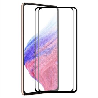 ENKAY HAT Prince For Samsung Galaxy A54 5G 2 Stk / Pakke Ultra Clear Høy Aluminium-silisium Glass Full Lim Film 6D Silke Printing Full Screen Protector