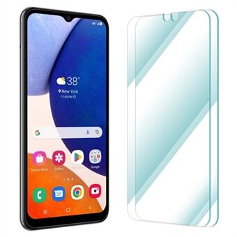 ENKAY HAT Prince 2stk / pakke Edge skjermbeskytter for Samsung Galaxy A14 5G, 0,26 mm klar 2,5D buekant 9H hardhet Anti-eksplosjon herdet glassfilm