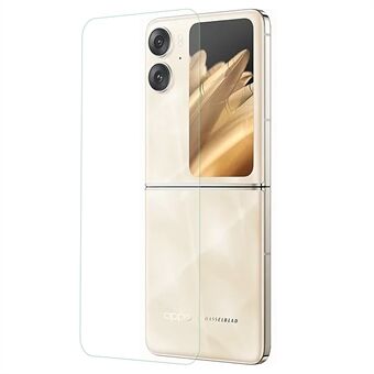 For Oppo Finn N2 Flip 5G Back Screen Protector Krystallklar 0,3 mm Arc Edge Tempered Glass Film