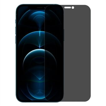 NORTHJO A+ For iPhone 12 Pro Max 6,7 tommer 28-graders Spy skjermbeskytter 2,5D bue 0,3 mm herdet glassfilm