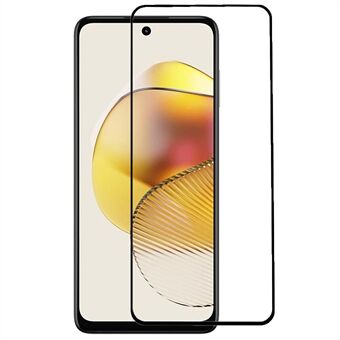 For Motorola Moto G73 5G Silk Printing Screen Protector Komplett dekker Hellim Anti- Scratch herdet glassfilm