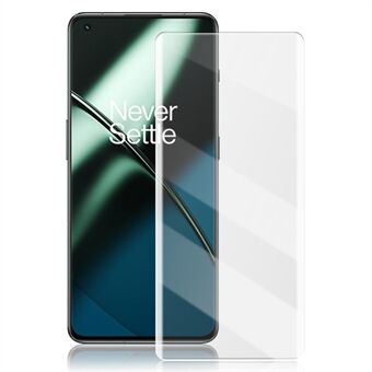 AMORUS for OnePlus 11 5G fullskjermbeskytter full lim 3D buet UV flytende HD klar herdet glassfilm