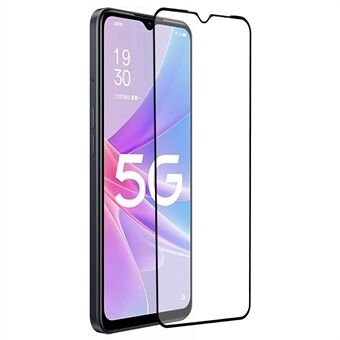 For Oppo A56s 5G herdet glassfilm Full-dekning Silke Printing Screen Protector