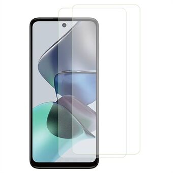 2 stk / sett for Motorola Moto G23 4G skjermbeskytter 2.5D Edge Splintsikker ultraklart herdet glassfilm