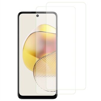 2 stk / sett for Motorola Moto G73 5G herdet glassfilm 2.5D Arc Edge High Definition telefonskjermbeskytter