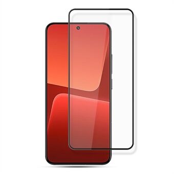 AMORUS For Xiaomi 13 5G Skjermbeskytter i herdet glass Silketrykk Anti- Scratch full limfilm - svart