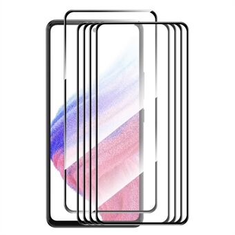 ENKAY HAT Prince 5 stk for Samsung Galaxy A54 5G Silkeutskrift 2.5D 9H Skjermbeskytter Høyt aluminium-silisiumglass 0,26 mm skjermbeskyttelse