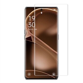 RURIHAI For Oppo Find X6 Pro 3D buet UV flytende herdet glassfilm Ultraklar skjermbeskytter, støtte opplåsing av fingeravtrykk