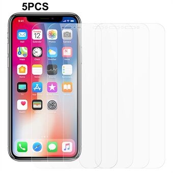 5 stk / pakke for iPhone X / XS 5,8 tommer skjermbeskytter 0,3 mm 2,5D herdet glass Scratch beskyttelsesfilm