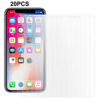 20 stk / sett for iPhone X / XS 0,3 mm 2,5D telefon skjermbeskytter Anti-eksplosjon herdet glass HD klar film