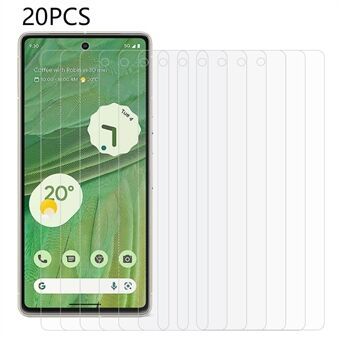 20 stk / sett for Google Pixel 7 5G 0,3 mm 2,5D mobiltelefon skjermbeskytter Anti-eksplosjon herdet glass film