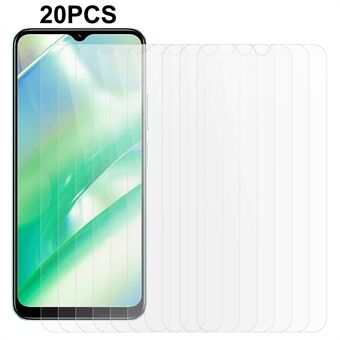 20 STK For Realme C33 4G anti- Scratch herdet glassfilm 0,3 mm telefonskjermbeskytter med 2,5D Edge