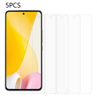 5 stk / pakke for Xiaomi 12 Lite 5G herdet glass knusesikker skjermbeskytter 2,5D 0,3 mm telefonskjermfilm